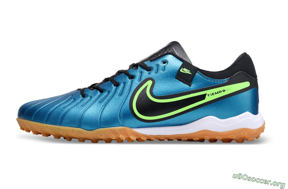 Nike Tiempo Legend 10 Pro TF Football Shoes - Jade/Black/Yellow 3