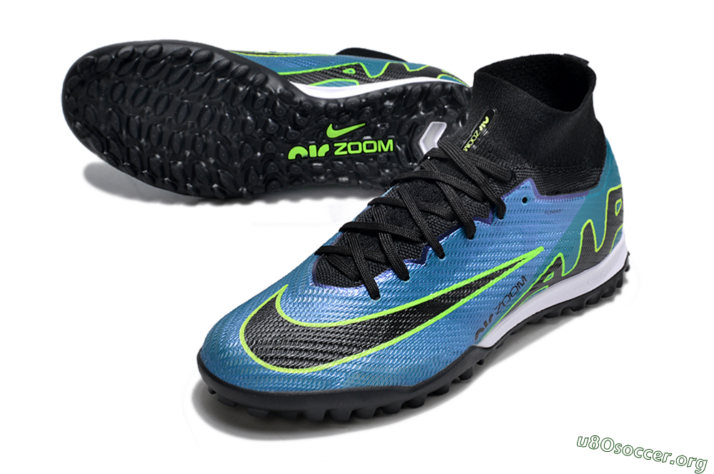 Nike Air Zoom Mercurial Superfly 9 Elite TF Football Shoes - Blue/Yellow/Black 0