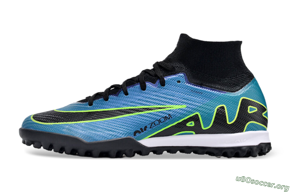 Nike Air Zoom Mercurial Superfly 9 Elite TF Football Shoes - Blue/Yellow/Black 3