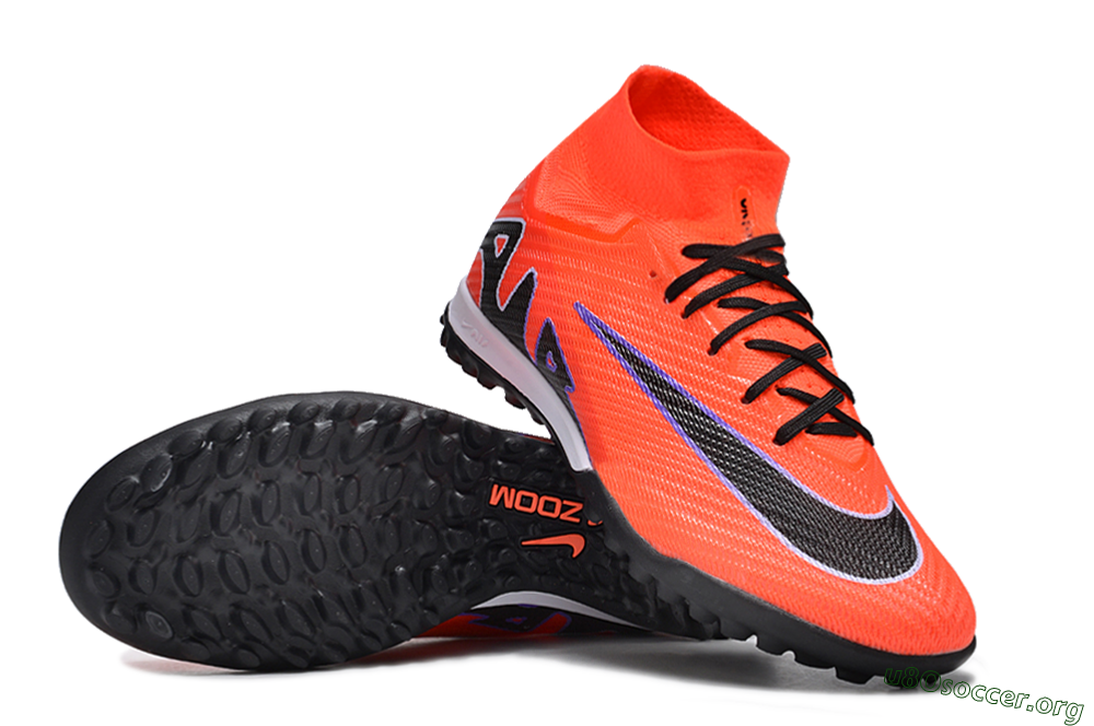 Nike Air Zoom Mercurial Superfly 9 Elite TF Football Shoes - Red/Purple/Black 1