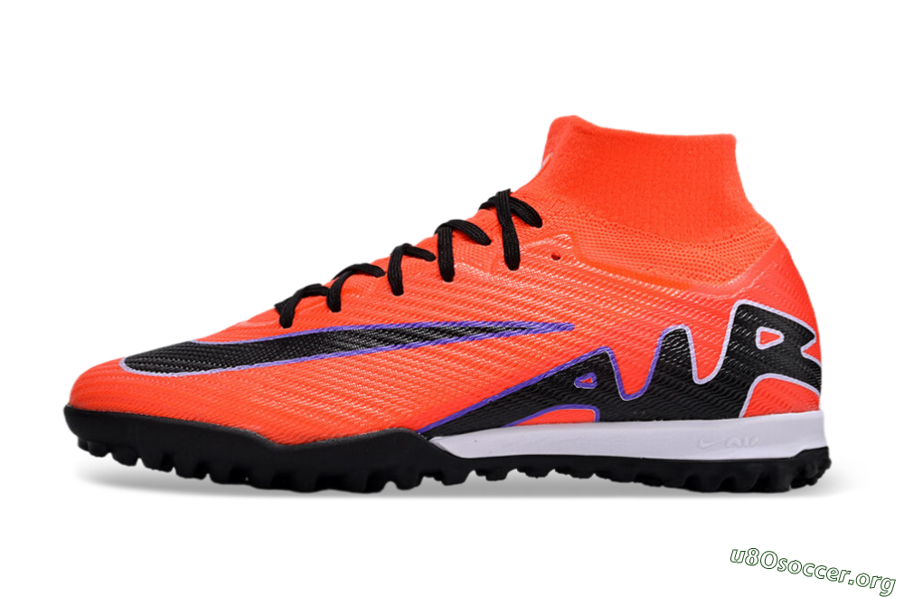 Nike Air Zoom Mercurial Superfly 9 Elite TF Football Shoes - Red/Purple/Black 3