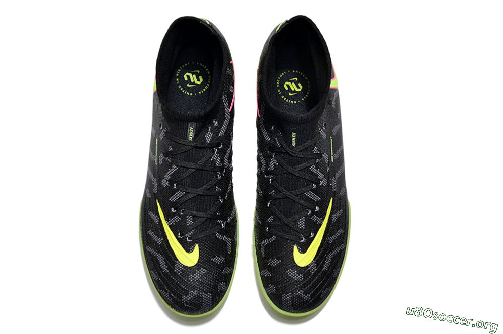 Nike Phantom Luna 2 Elite TF Football Shoes - Black/Yellow/Pink 5