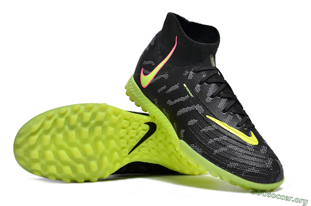 Nike Phantom Luna 2 Elite TF Football Shoes - Black/Yellow/Pink 0