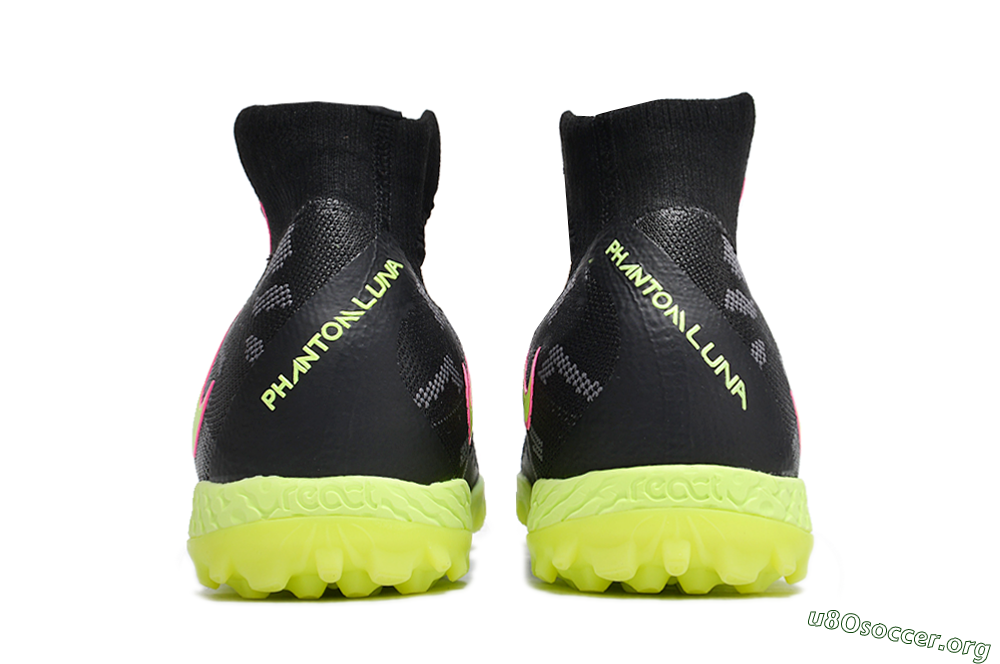 Nike Phantom Luna 2 Elite TF Football Shoes - Black/Yellow/Pink 4