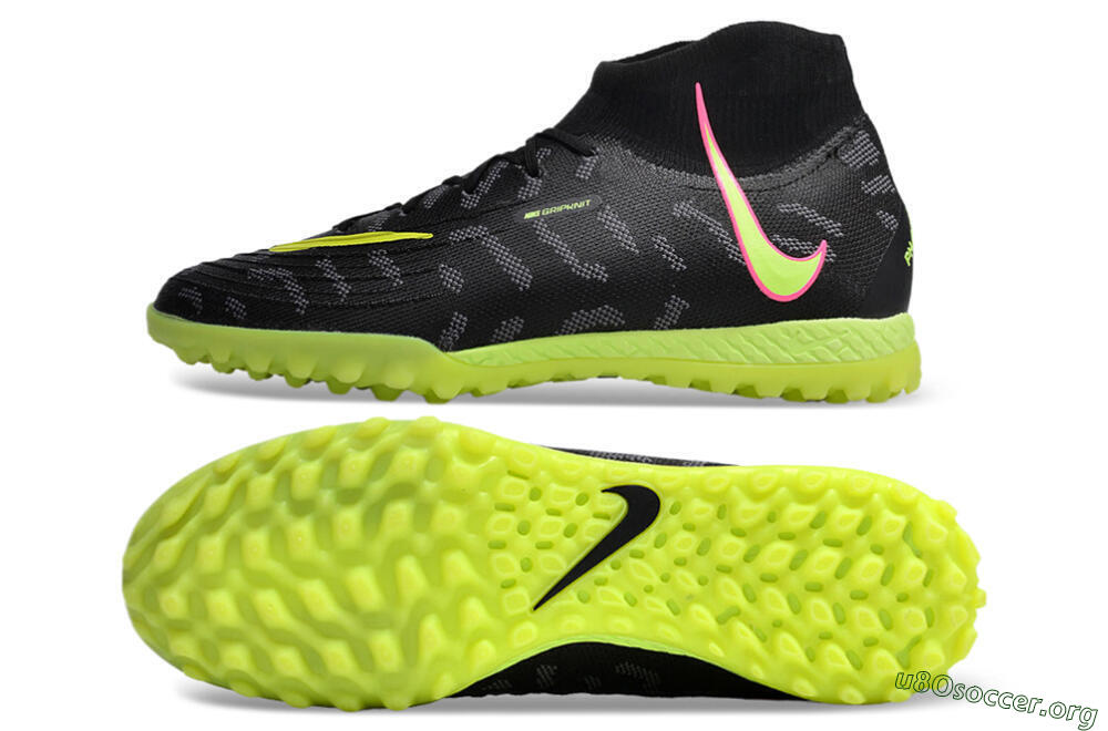 Nike Phantom Luna 2 Elite TF Football Shoes - Black/Yellow/Pink 1