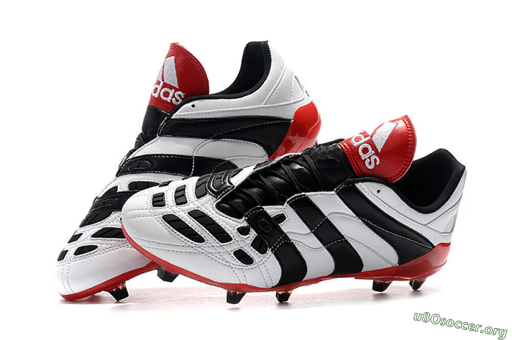 Adidas Predator Accelerator Electricity FG Football Boots - White/Black/Red 6