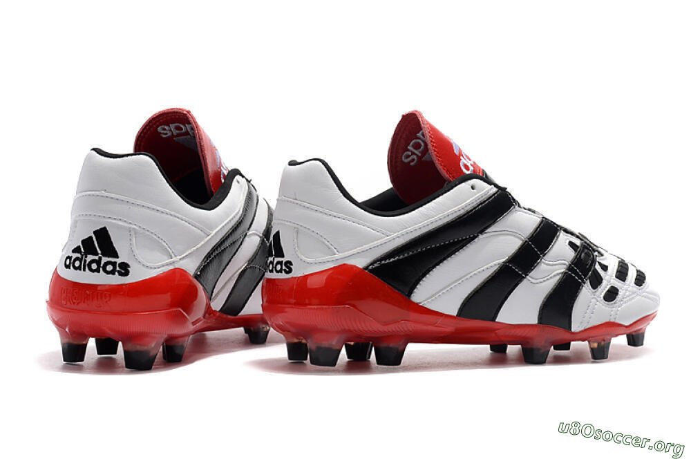 Adidas Predator Accelerator Electricity FG Football Boots - White/Black/Red 8