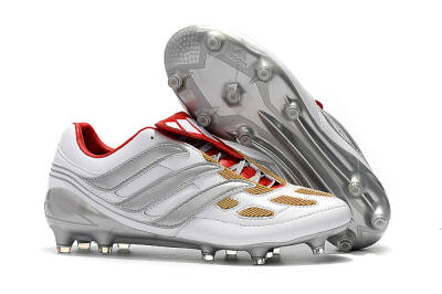 Adidas Predator Precision FG Football Boots - White/Grey/Yellow