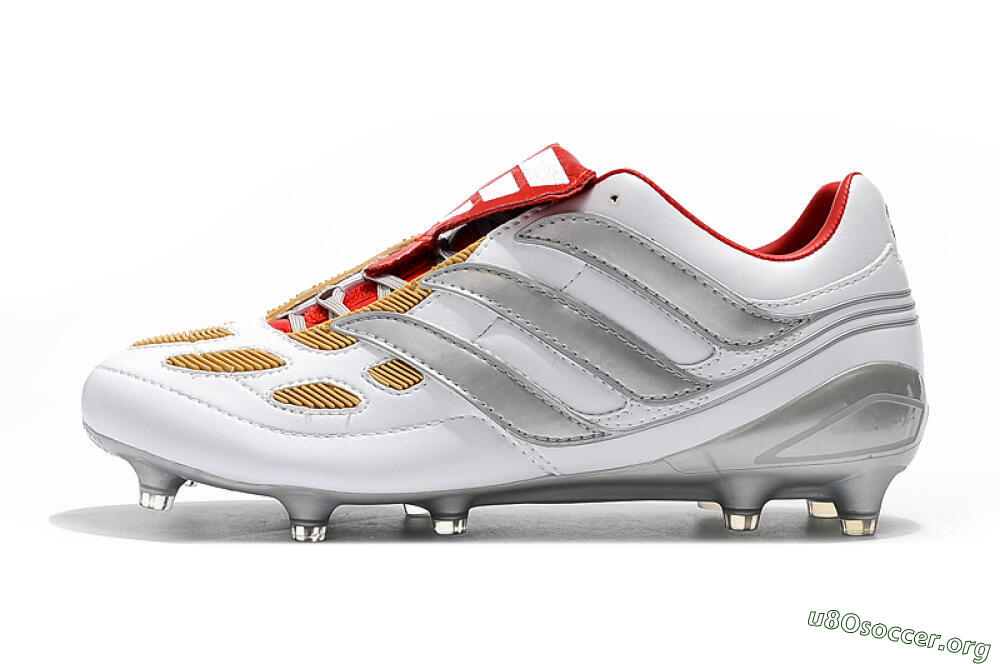 Adidas Predator Precision FG Football Boots - White/Grey/Yellow 3