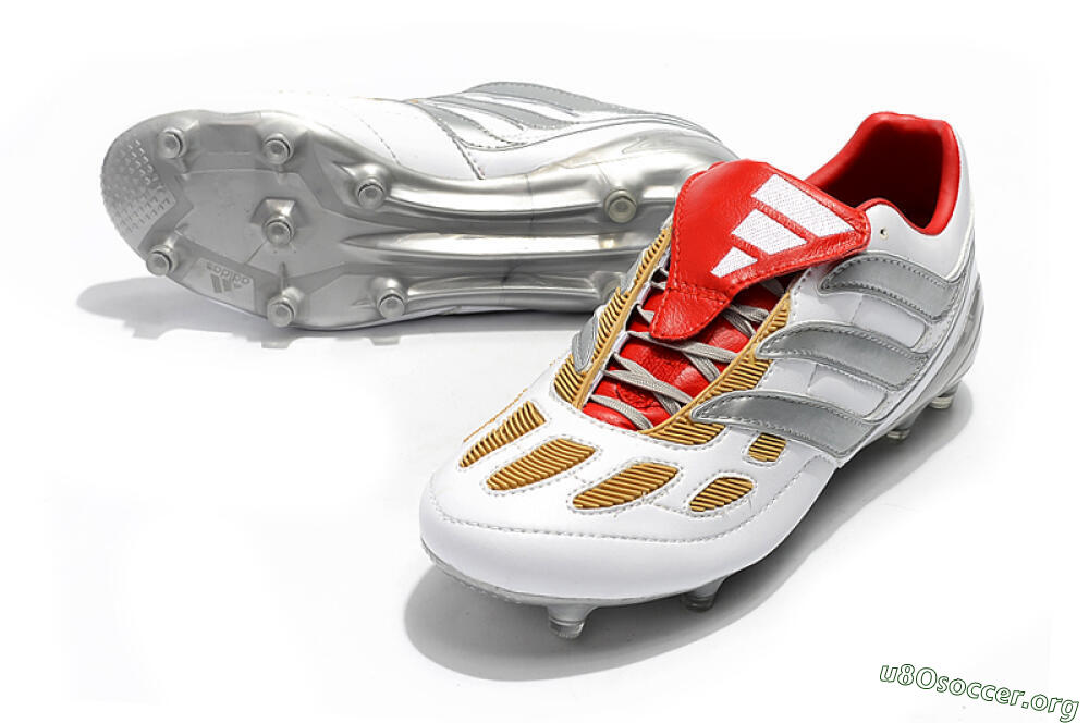Adidas Predator Precision FG Football Boots - White/Grey/Yellow 0