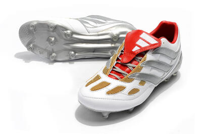 Adidas Predator Precision FG Football Boots - White/Grey/Yellow
