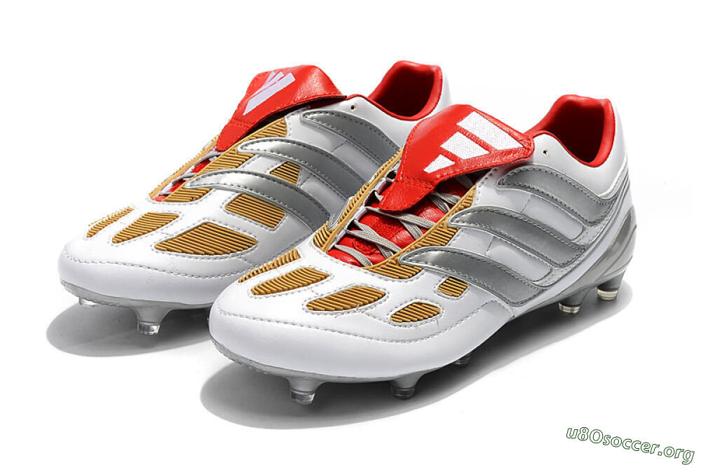 Adidas Predator Precision FG Football Boots - White/Grey/Yellow 5
