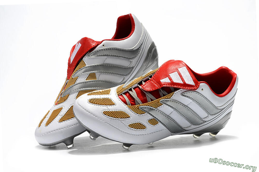 Adidas Predator Precision FG Football Boots - White/Grey/Yellow 6