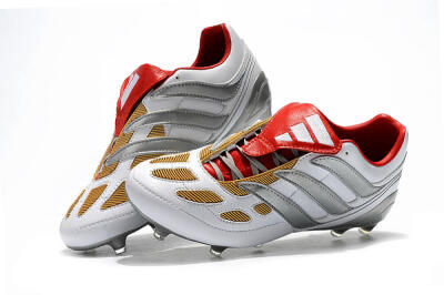 Adidas Predator Precision FG Football Boots - White/Grey/Yellow