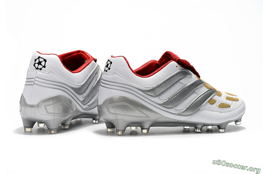Adidas Predator Precision FG Football Boots - White/Grey/Yellow 9