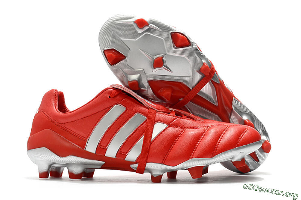 Adidas Predator Mania FG Football Boots - Red/Silver 2