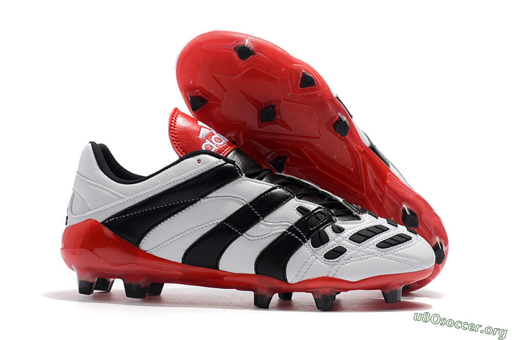 Adidas Predator Accelerator Electricity FG Football Boots - White/Black/Red 2