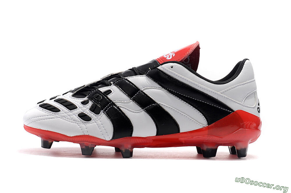 Adidas Predator Accelerator Electricity FG Football Boots - White/Black/Red 3