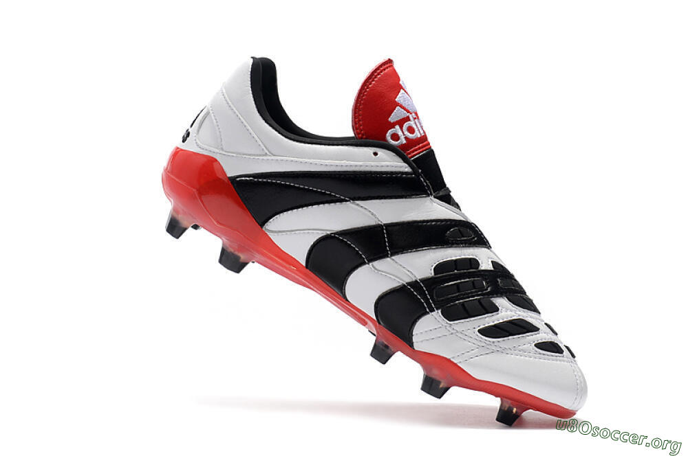Adidas Predator Accelerator Electricity FG Football Boots - White/Black/Red 7