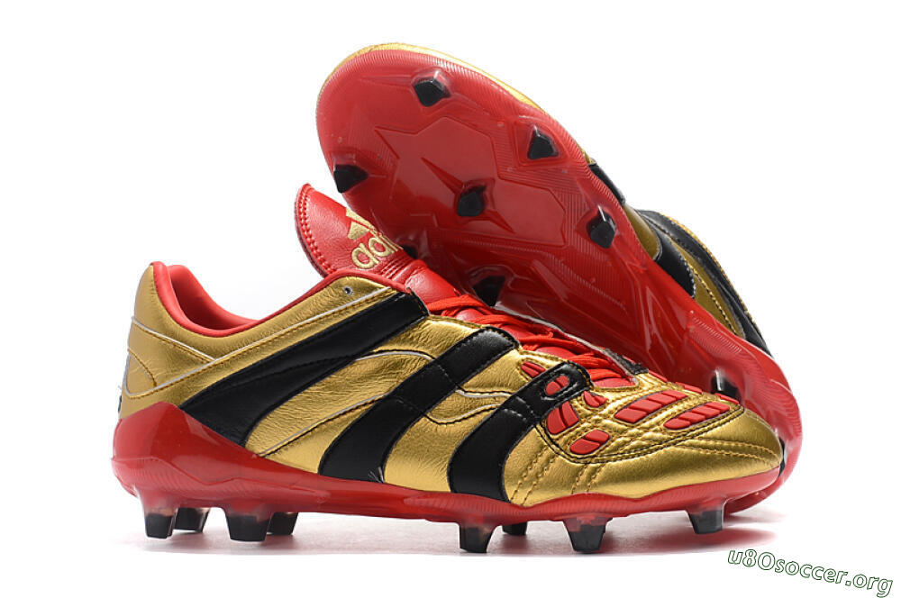Adidas Predator Accelerator Electricity FG Football Boots - Gold/Red/Black 2