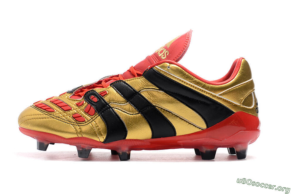Adidas Predator Accelerator Electricity FG Football Boots - Gold/Red/Black 3