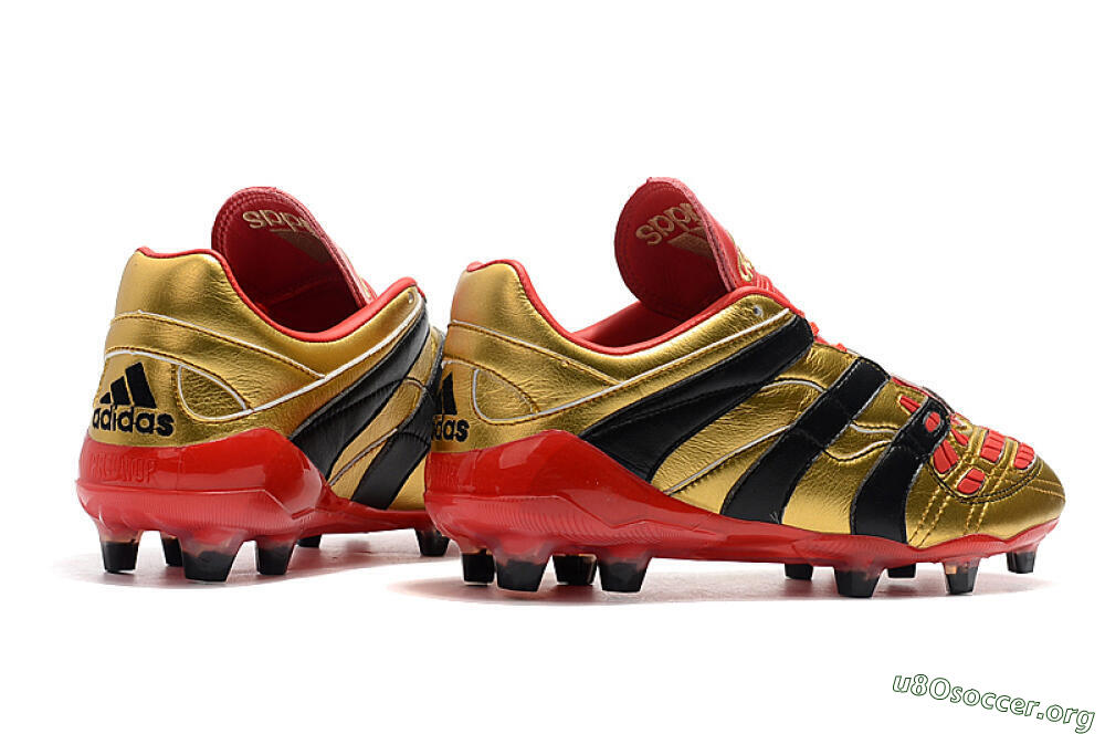 Adidas Predator Accelerator Electricity FG Football Boots - Gold/Red/Black 4