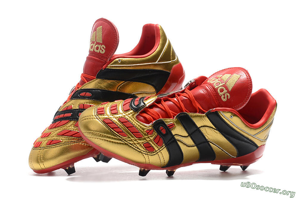 Adidas Predator Accelerator Electricity FG Football Boots - Gold/Red/Black 6