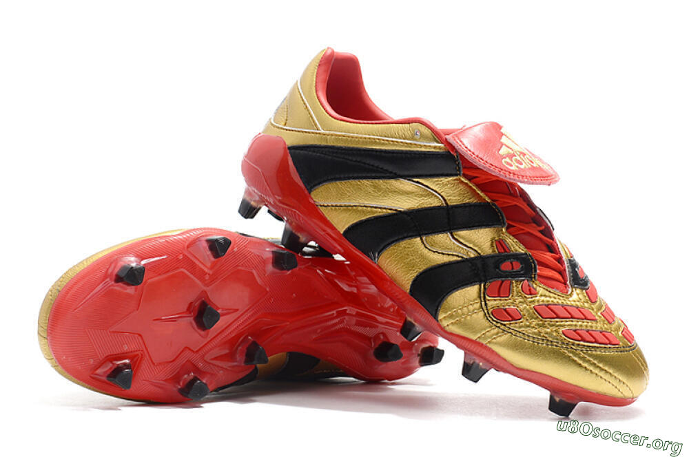 Adidas Predator Accelerator Electricity FG Football Boots - Gold/Red/Black 9