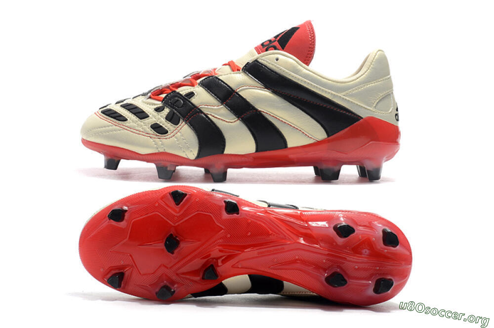 Adidas Predator Accelerator Electricity FG Football Boots - White/Black/Red 1
