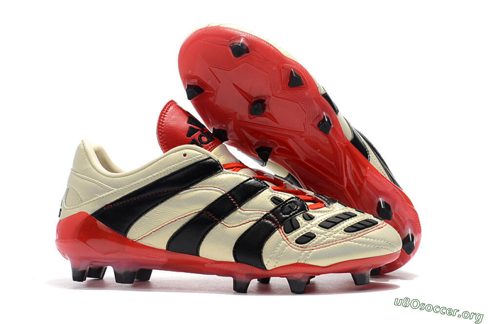 Adidas Predator Accelerator Electricity FG Football Boots - White/Black/Red 2