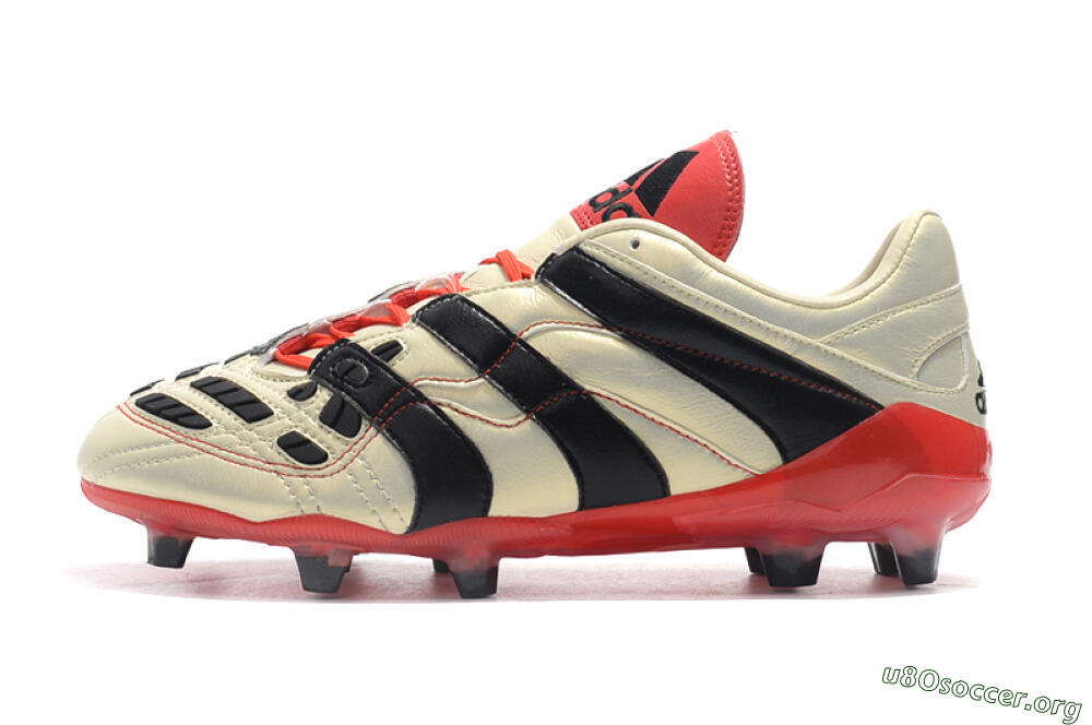 Adidas Predator Accelerator Electricity FG Football Boots - White/Black/Red 3