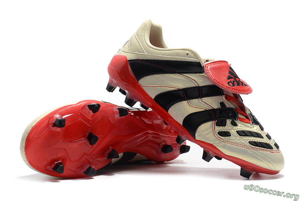 Adidas Predator Accelerator Electricity FG Football Boots - White/Black/Red 4