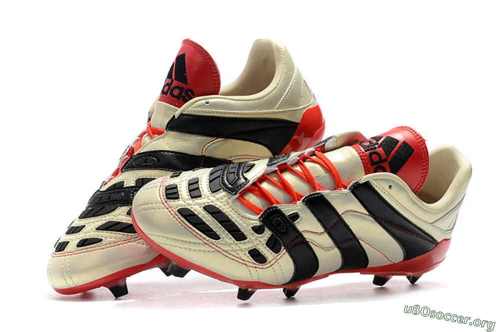 Adidas Predator Accelerator Electricity FG Football Boots - White/Black/Red 6