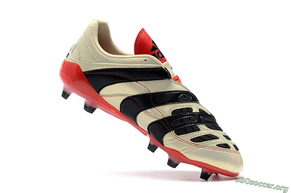 Adidas Predator Accelerator Electricity FG Football Boots - White/Black/Red 7