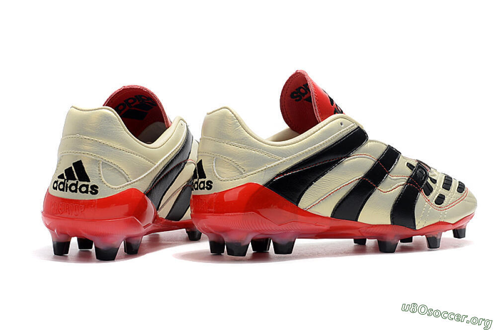 Adidas Predator Accelerator Electricity FG Football Boots - White/Black/Red 9
