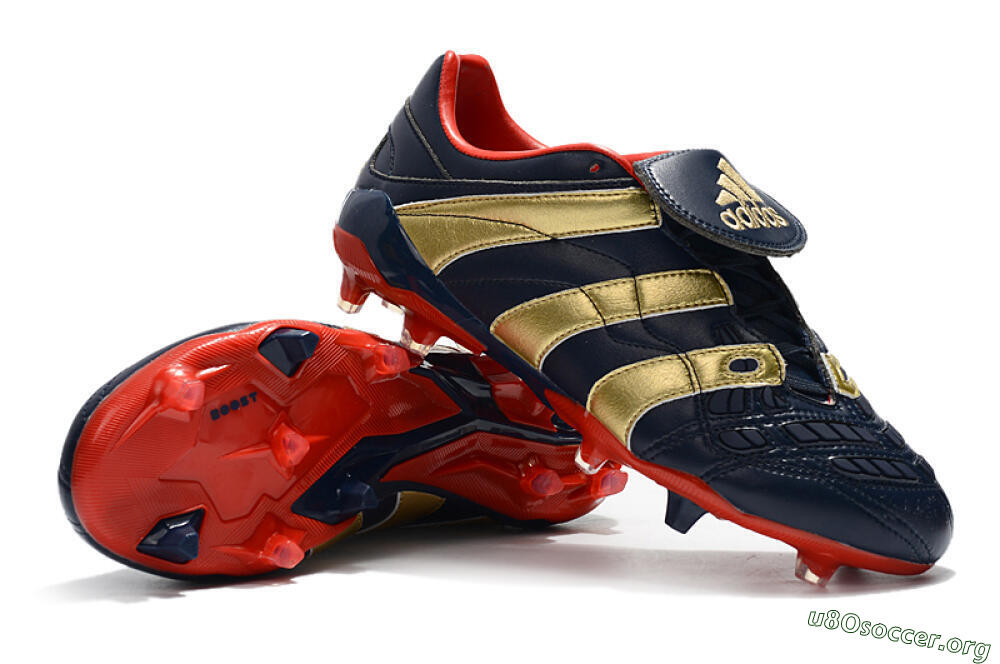 Adidas Predator Accelerator Electricity FG Football Boots - Blue/Gold/Red 4