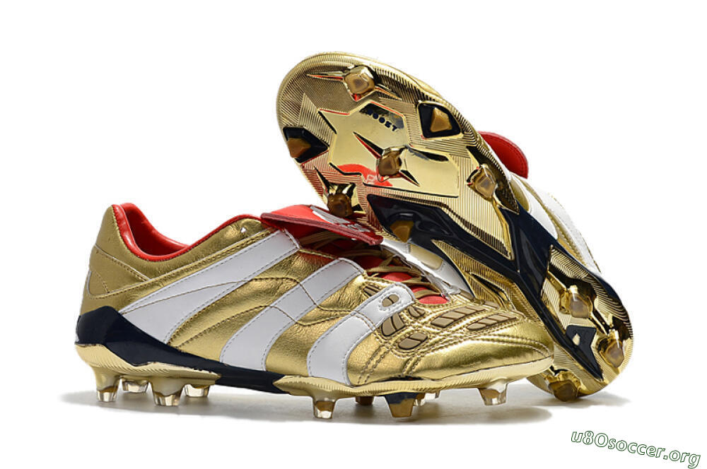 Adidas Predator Accelerator Electricity FG Football Boots - Gold/Red/White 2