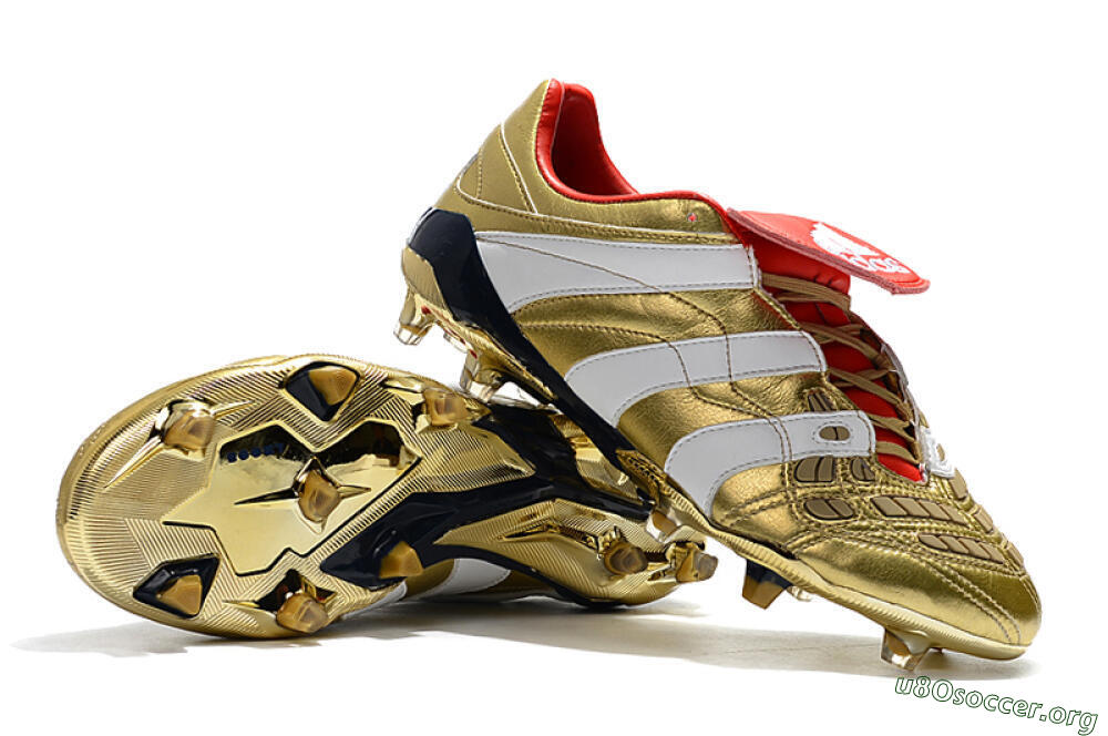 Adidas Predator Accelerator Electricity FG Football Boots - Gold/Red/White 4