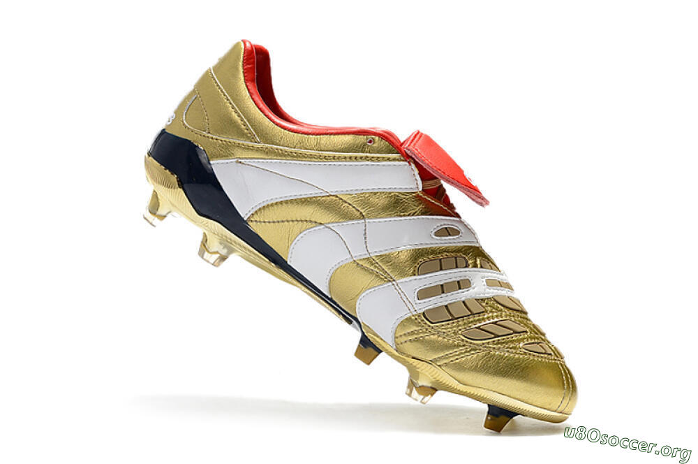 Adidas Predator Accelerator Electricity FG Football Boots - Gold/Red/White 7