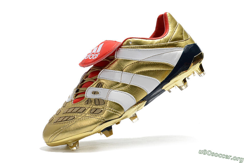 Adidas Predator Accelerator Electricity FG Football Boots - Gold/Red/White 8