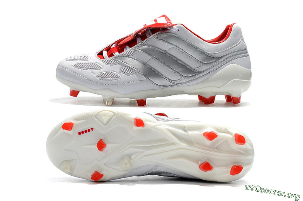 Beckham x Adidas Predator Precision FG Football Boots - Grey/Red/White 1
