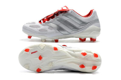 Beckham x Adidas Predator Precision FG Football Boots - Grey/Red/White