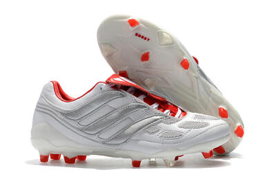 Beckham x Adidas Predator Precision FG Football Boots - Grey/Red/White