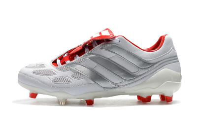 Beckham x Adidas Predator Precision FG Football Boots - Grey/Red/White