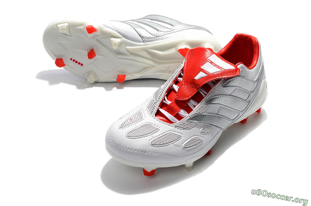 Beckham x Adidas Predator Precision FG Football Boots - Grey/Red/White 0