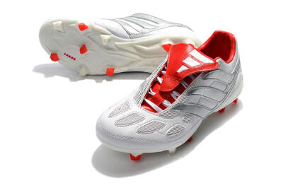 Beckham x Adidas Predator Precision FG Football Boots - Grey/Red/White
