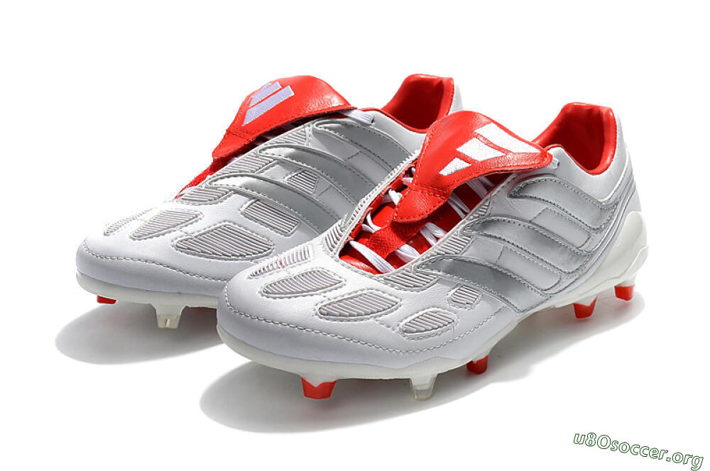 Beckham x Adidas Predator Precision FG Football Boots - Grey/Red/White 5