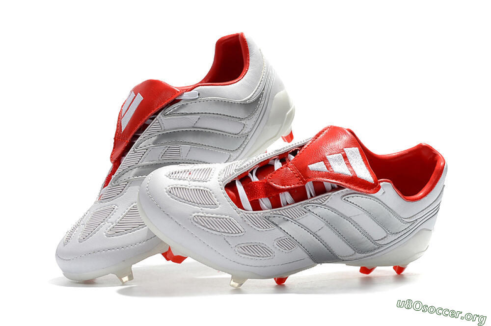 Beckham x Adidas Predator Precision FG Football Boots - Grey/Red/White 6