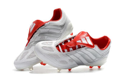 Beckham x Adidas Predator Precision FG Football Boots - Grey/Red/White