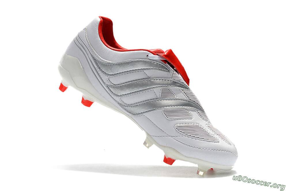 Beckham x Adidas Predator Precision FG Football Boots - Grey/Red/White 7